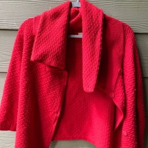 Banana Republic Italian Yarn Red Jacket